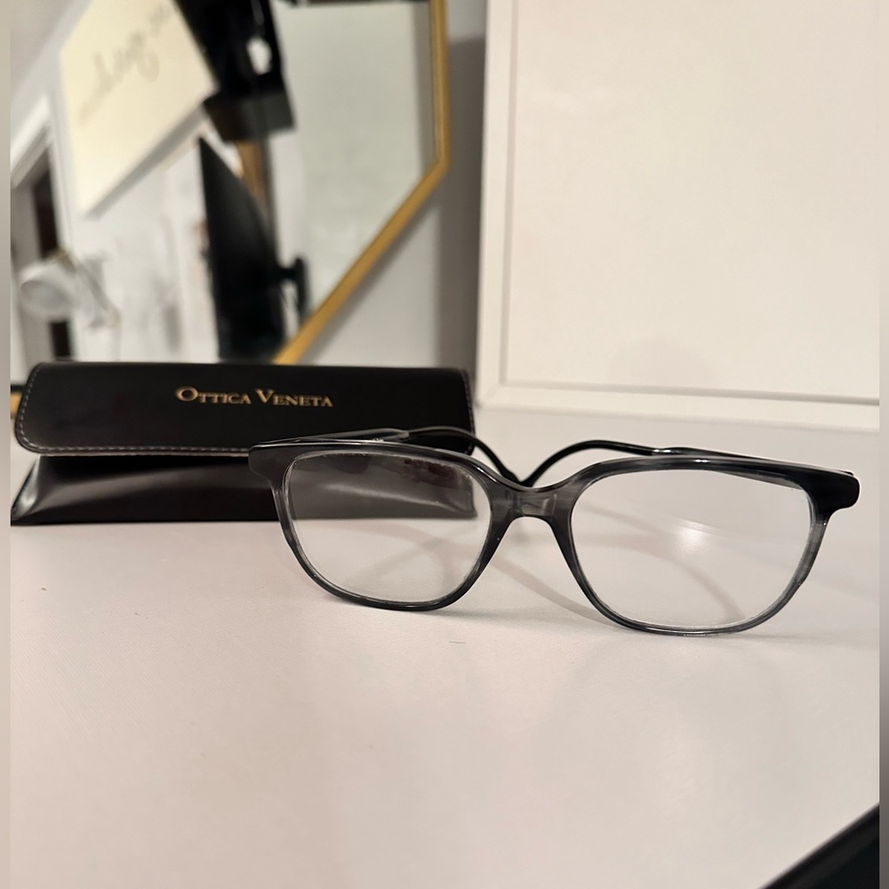 Ottica Veneta Glasses Frames Handmade In Italy, Grey 55-18-145
